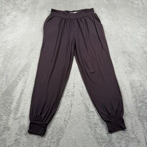 Fighting Eel Jogger Pants Womens XS Brown Rayon Spandex Harem Lounge Made in USA